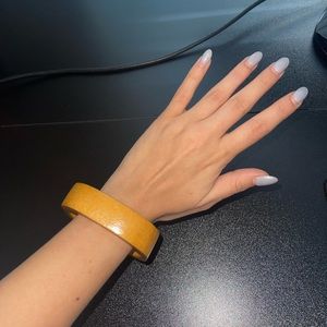 Vintage wooden squared bangle